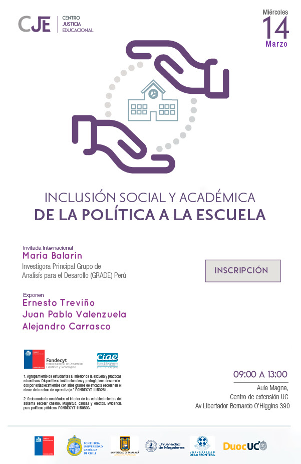 Seminario Inclusión social y académica: de la política a la escuela