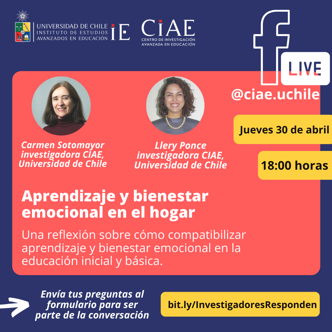 Conversatorio por Facebook Live: El proceso educativo en casa