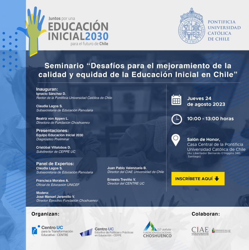 Seminario "Desafíos para el mejoramiento de la calidad y equidad de la Educación Inicial en Chile"