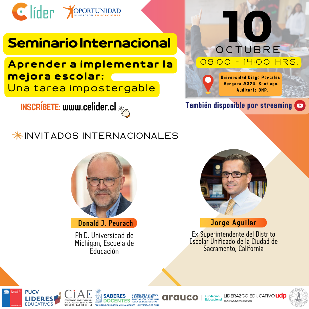 Seminario Internacional "Aprender a implementar la mejora escolar: Una tarea impostergable"