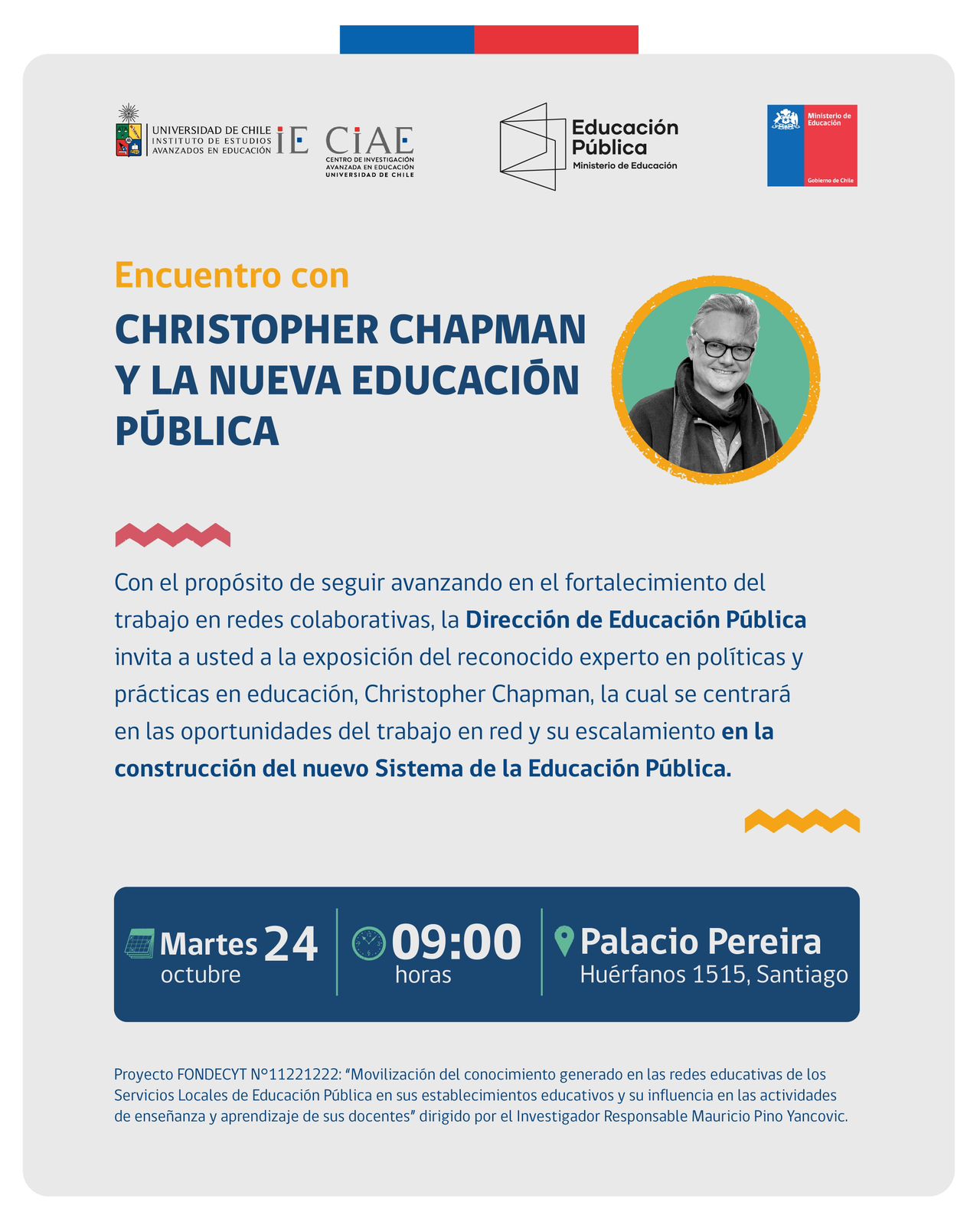 Encuentro con Christopher Chapman y la Nueva Educación Pública