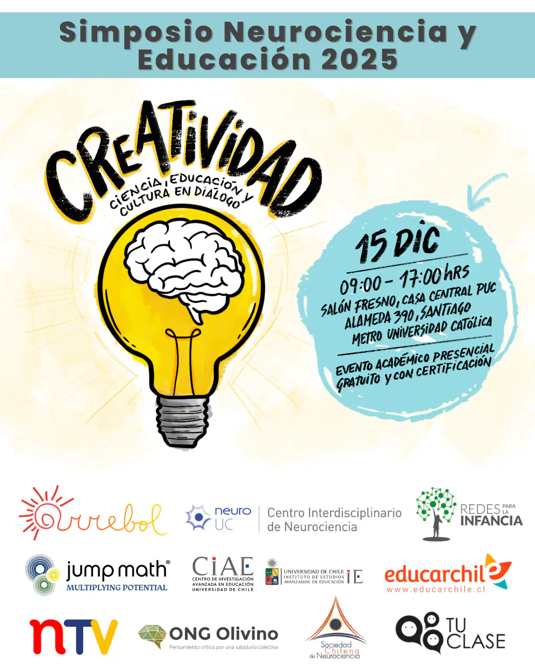 V Simposio sobre Neurociencia y Educación 2025: "Creatividad: ciencia, educación y cultura en diálogo"