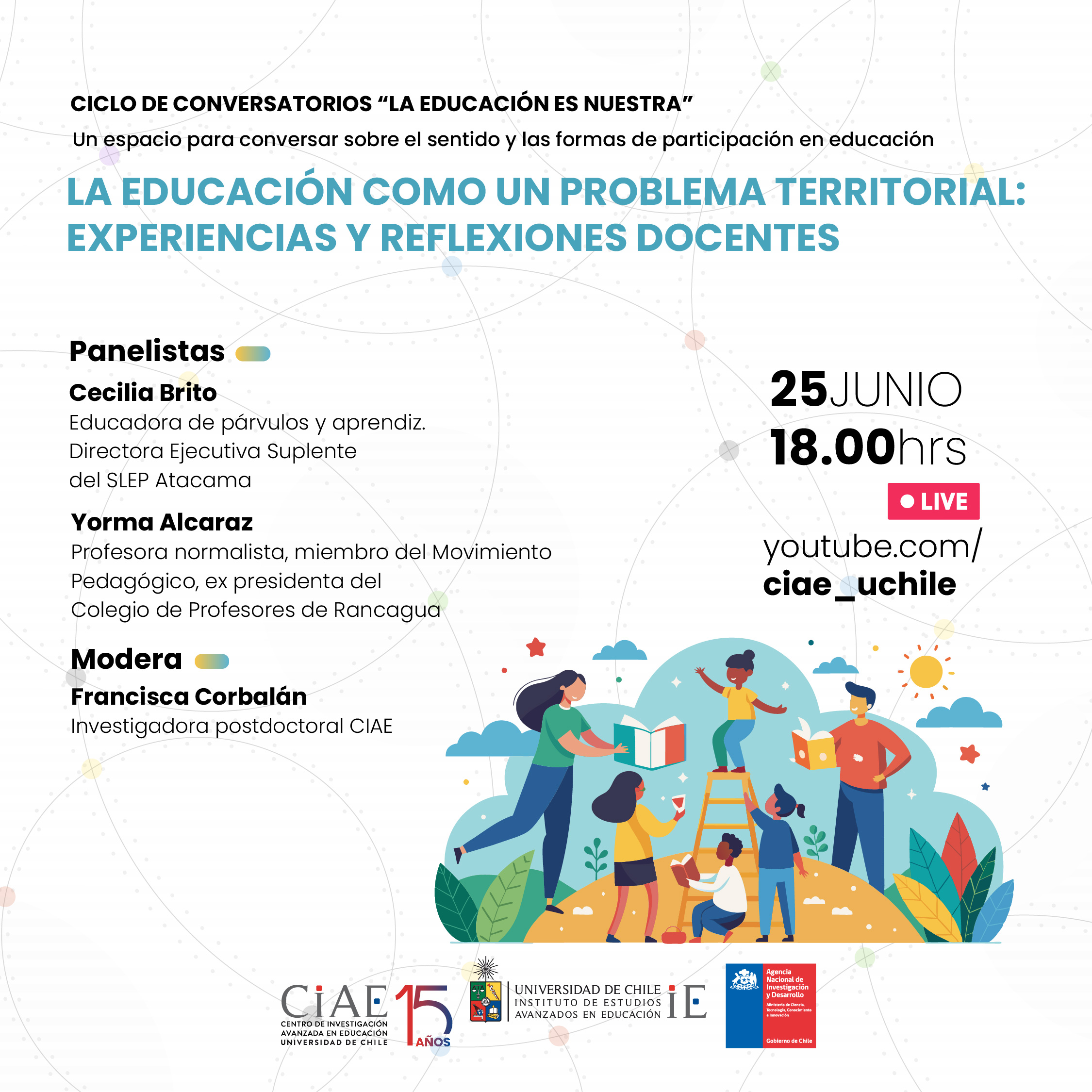 Conversatorio: La educación como un problema territorial: Experiencias y reflexiones docentes