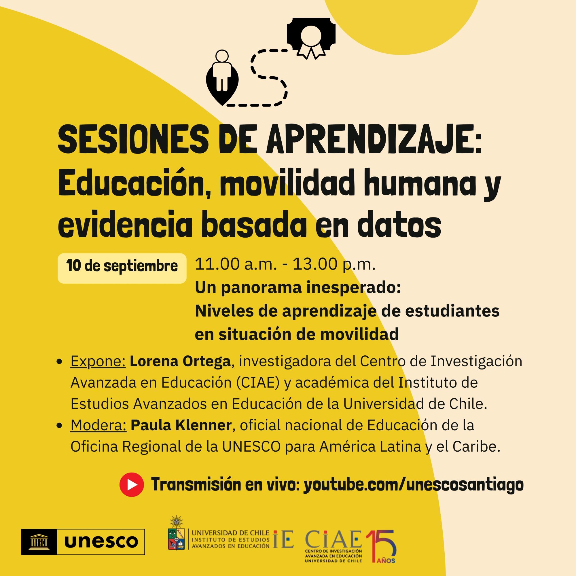 Webinar Sesión 4 de aprendizaje. Un panorama inesperado: niveles de aprendizaje de estudiantes en situación de movilidad