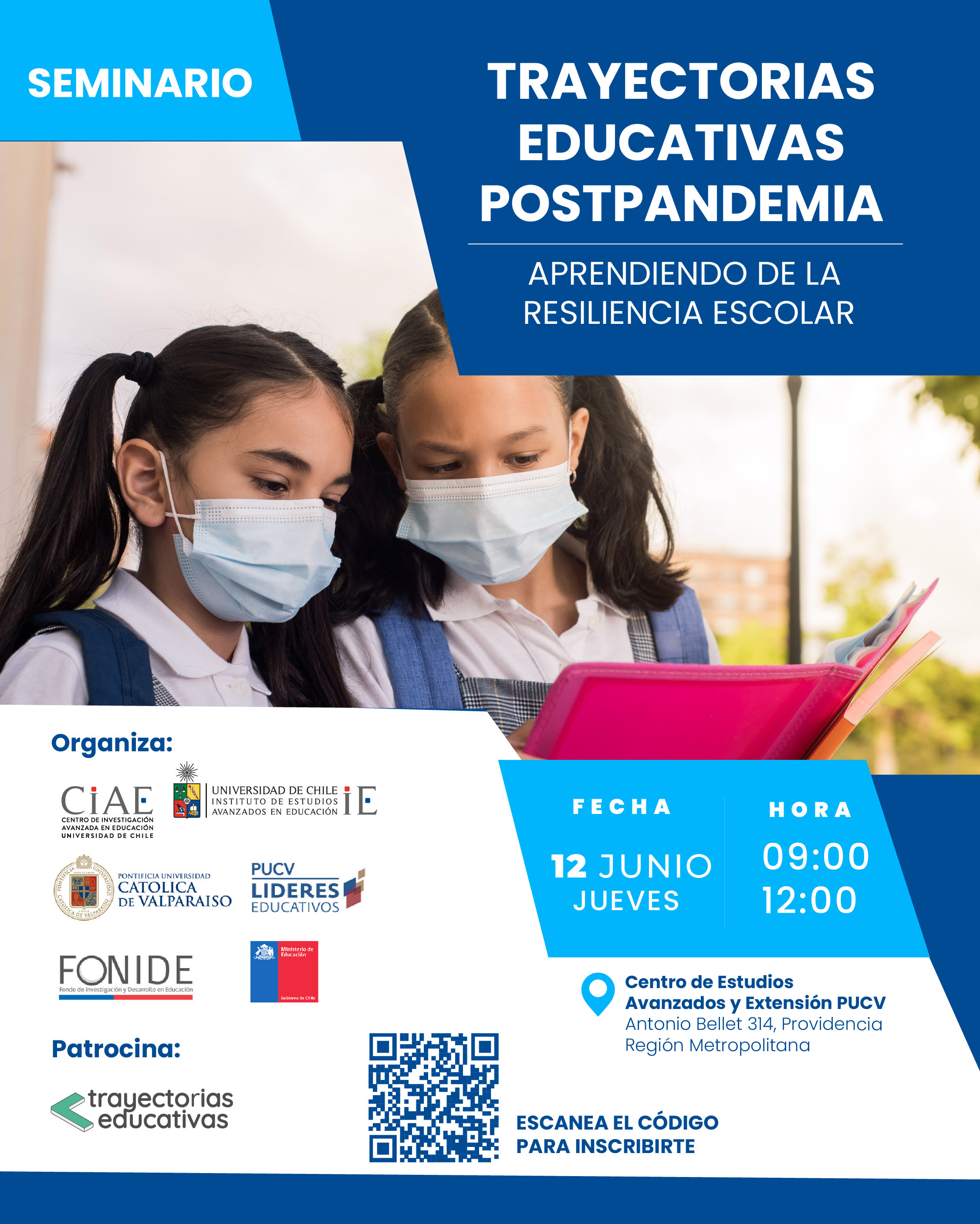 Seminario Trayectorias educativas postpandemia: aprendiendo de la resiliencia escolar