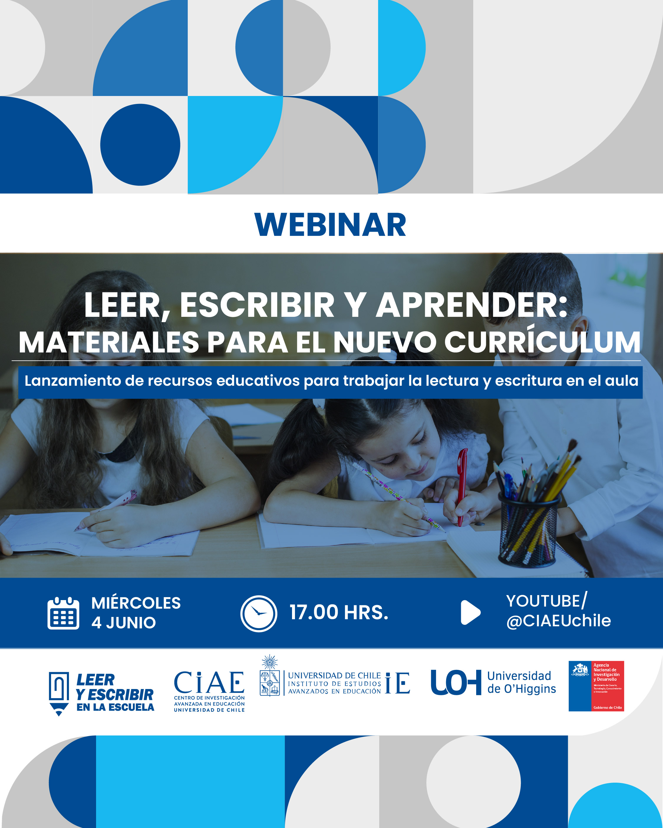 Webinar Leer, escribir y aprender: materiales para el nuevo currículum