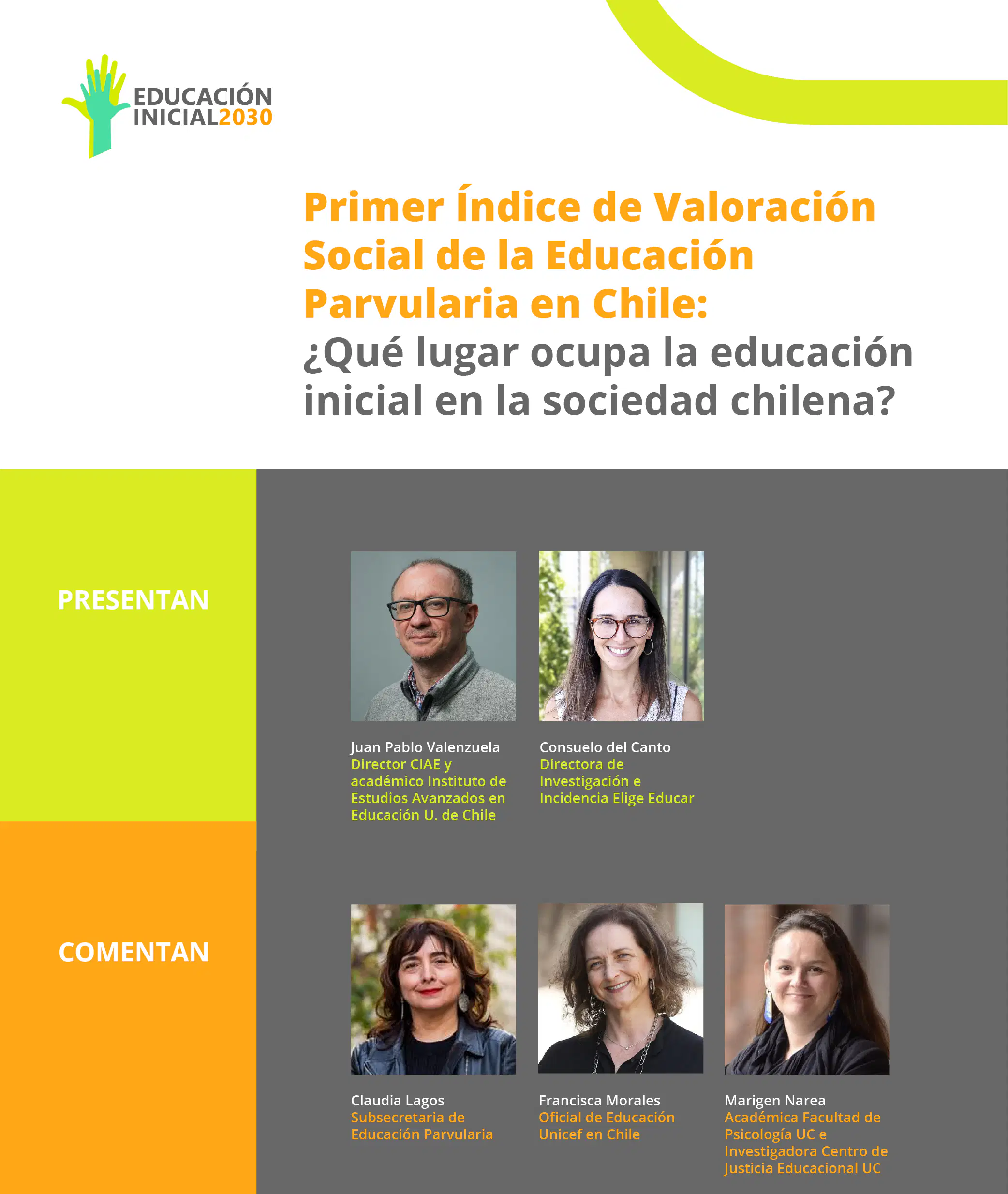 Lanzamiento Primer Índice de Valoración Social de la Educación Parvularia en Chile: ¿Qué lugar ocupa la educación inicial en la sociedad chilena? 
