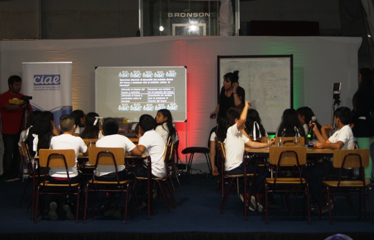 Escolares aprendieron biología y matemática de manera integrada en clase pública en San Bernardo