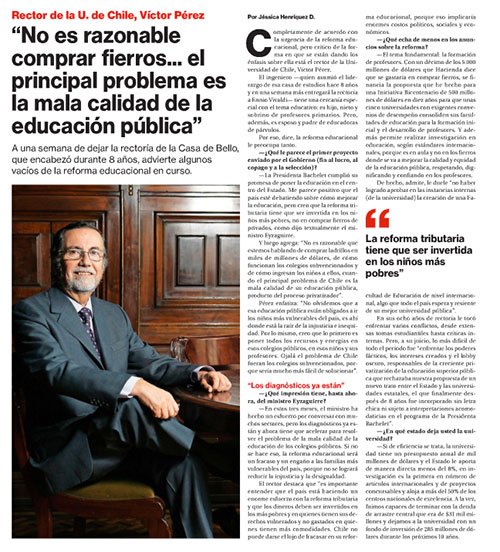 \\"No es razonable comprar fierros... el principal problema es la mala calidad de la educación pública\\"