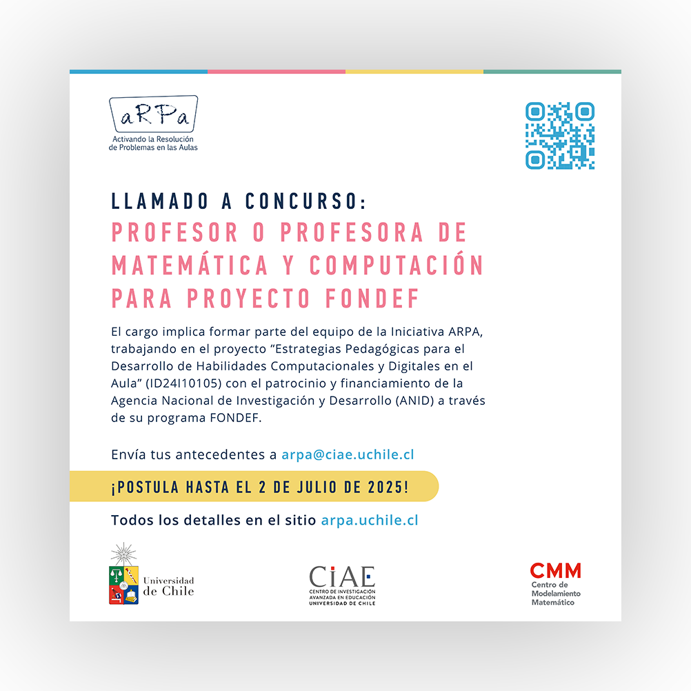 Imagen para la noticia: Llamado a concurso: Profesor o Profesora de Matemática y Computación para Proyecto FONDEF