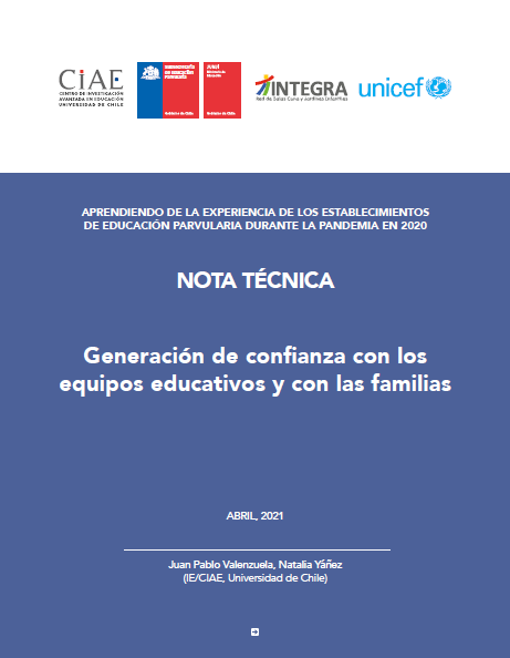 Nota técnica: Generación de confianza con los equipos educativos y con las familias