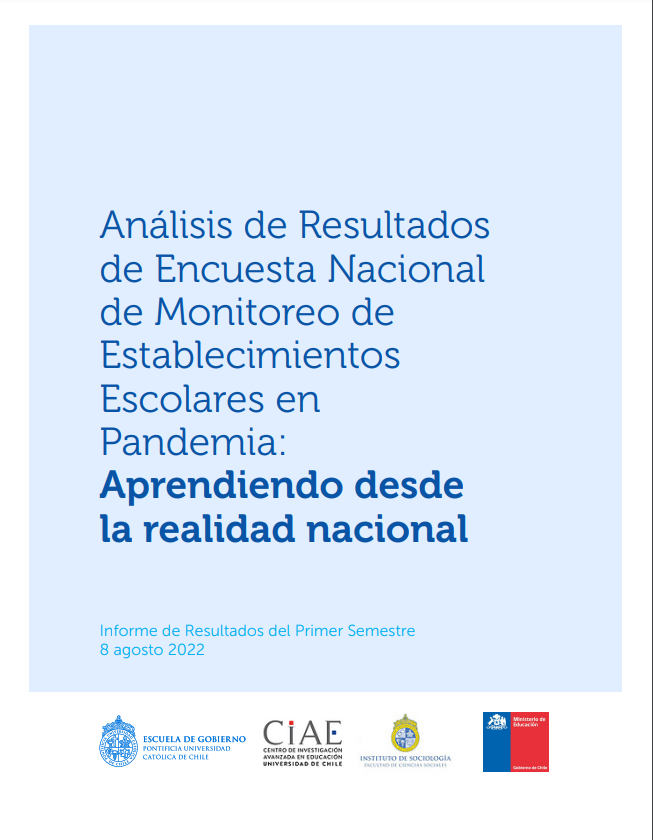 Análisis de Resultados de Encuesta Nacional de Monitoreo de Establecimientos Escolares en Pandemia: Aprendiendo desde la realidad nacional