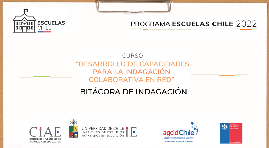 Bitácora de registro proyectos indagación colaborativa en red