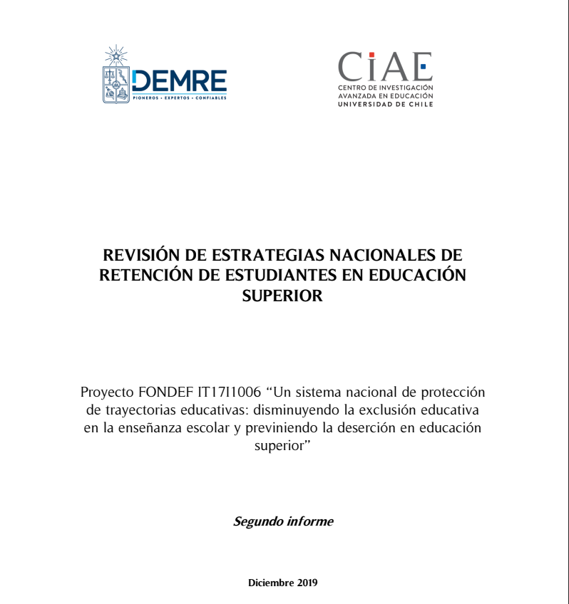 Revisión de estrategias nacionales de retención de estudiantes en educación superior