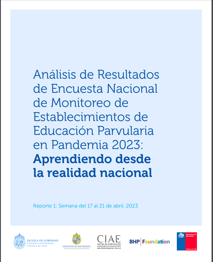 Análisis de Resultados de Encuesta Nacional de Monitoreo de Establecimientos de Educación Parvularia en Pandemia 2023: Aprendiendo desde la realidad nacional