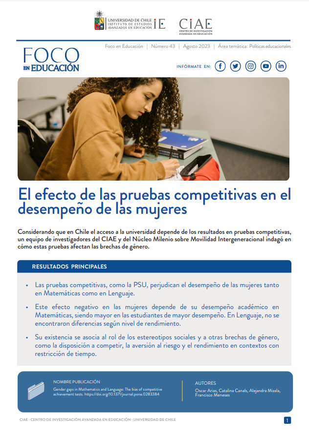 El efecto de las pruebas competitivas en el desempeño de las mujeres