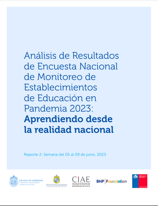 Análisis de Resultados de Encuesta Nacional de Monitoreo de Establecimientos de Educación en Pandemia 2023: Aprendiendo desde la realidad nacional