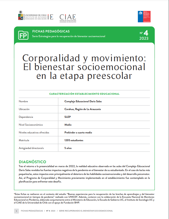 Serie Estrategias para la recuperación de bienestar socioemocional: Complejo Educacional Darío Salas