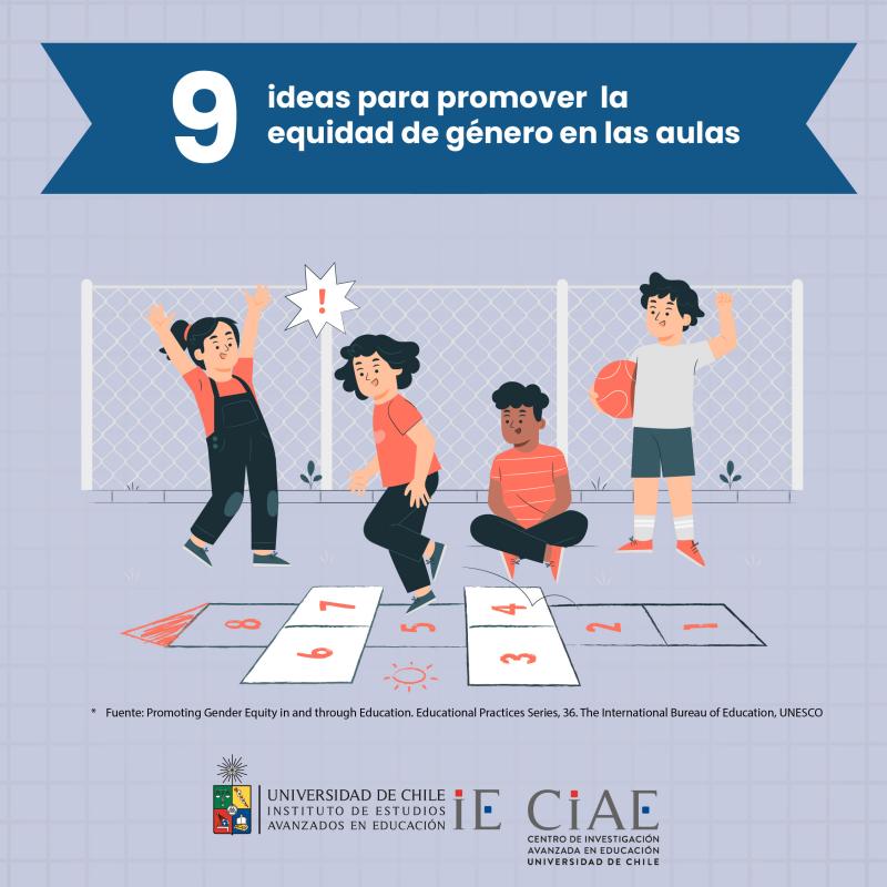 Infografía: 9 ideas para promover  la equidad de género en las aulas